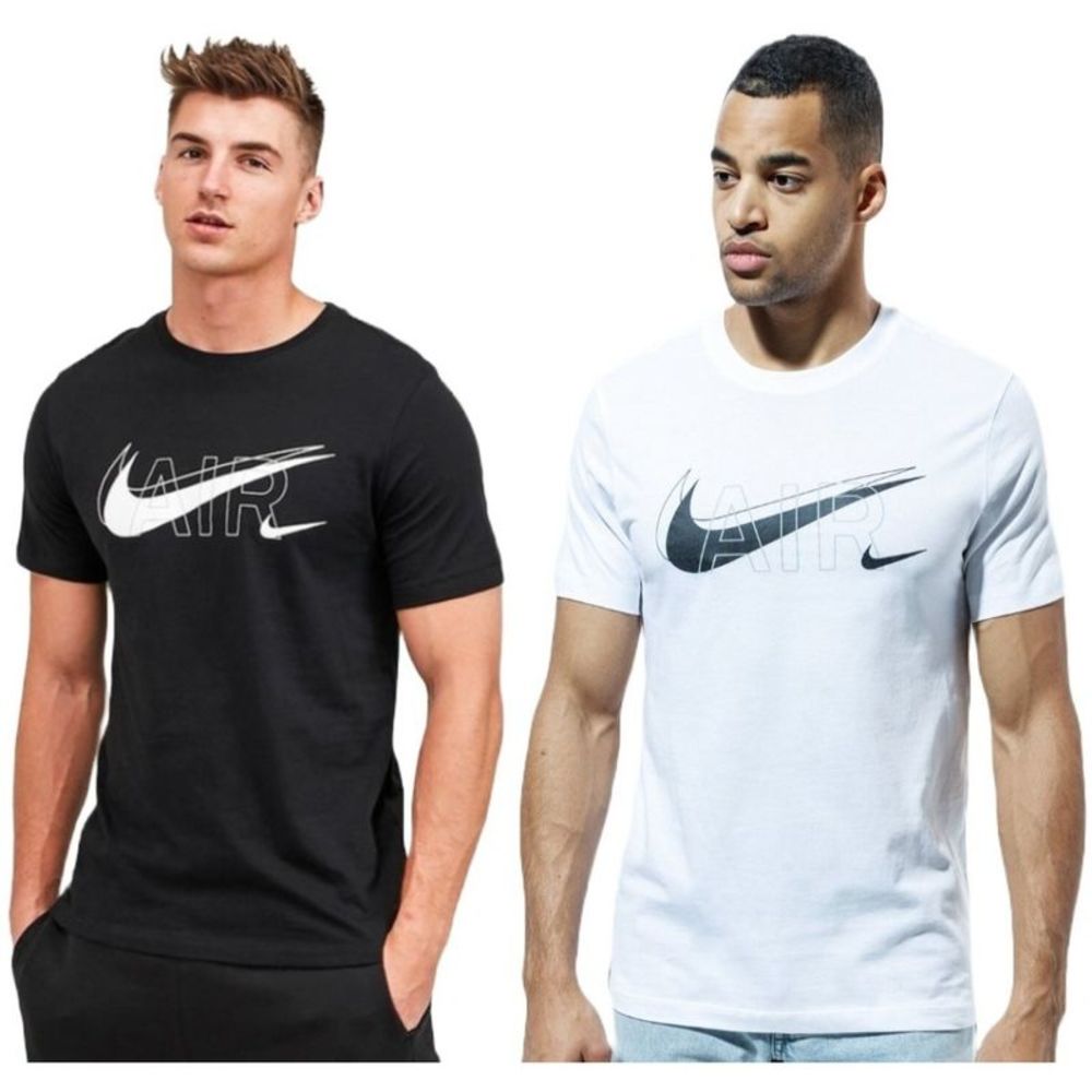 Nike Men's T-Shirt NSW Athletic Air Logo Fitness Work Out Shirt WHITE  NWOT